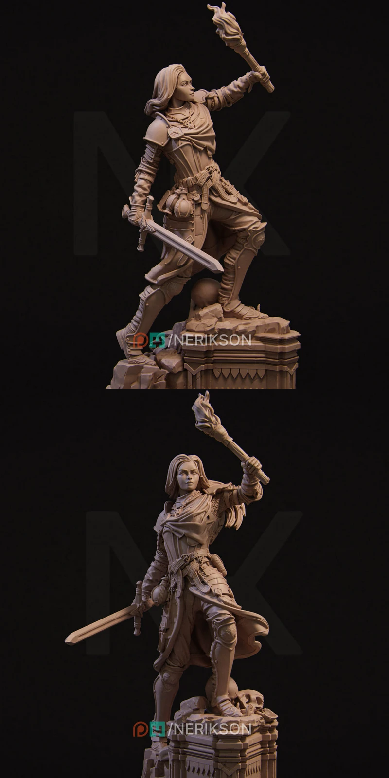 Nameless Hero Mini No Helmet STL model for 3D printing