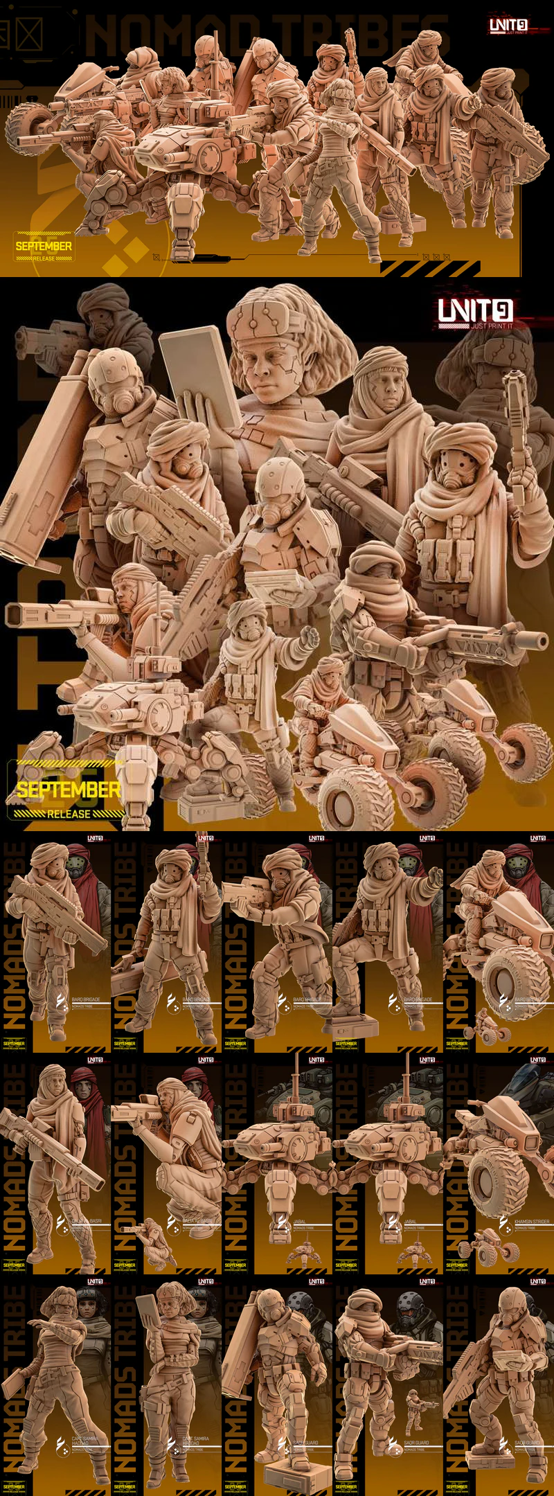 The Shivjackers — Outcasts of the Sleepless Wastes STL Figure for 3D Printing STL model for 3D printing