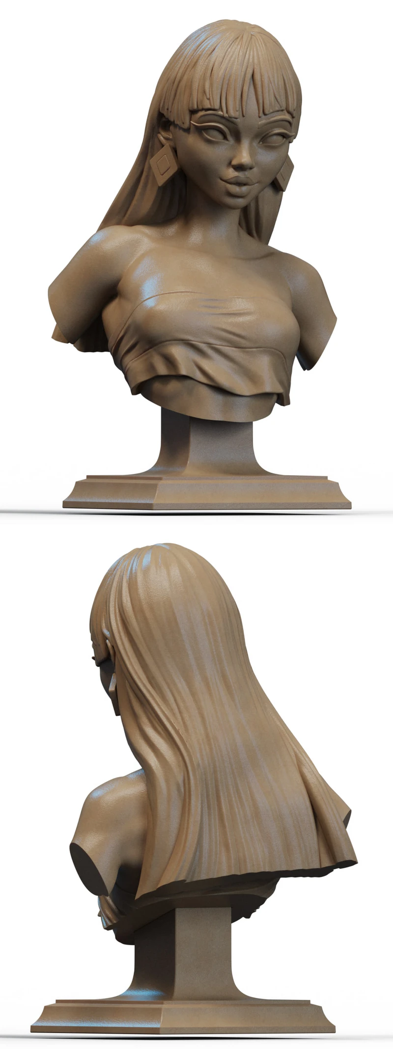 Chel bust STL model for 3D printing