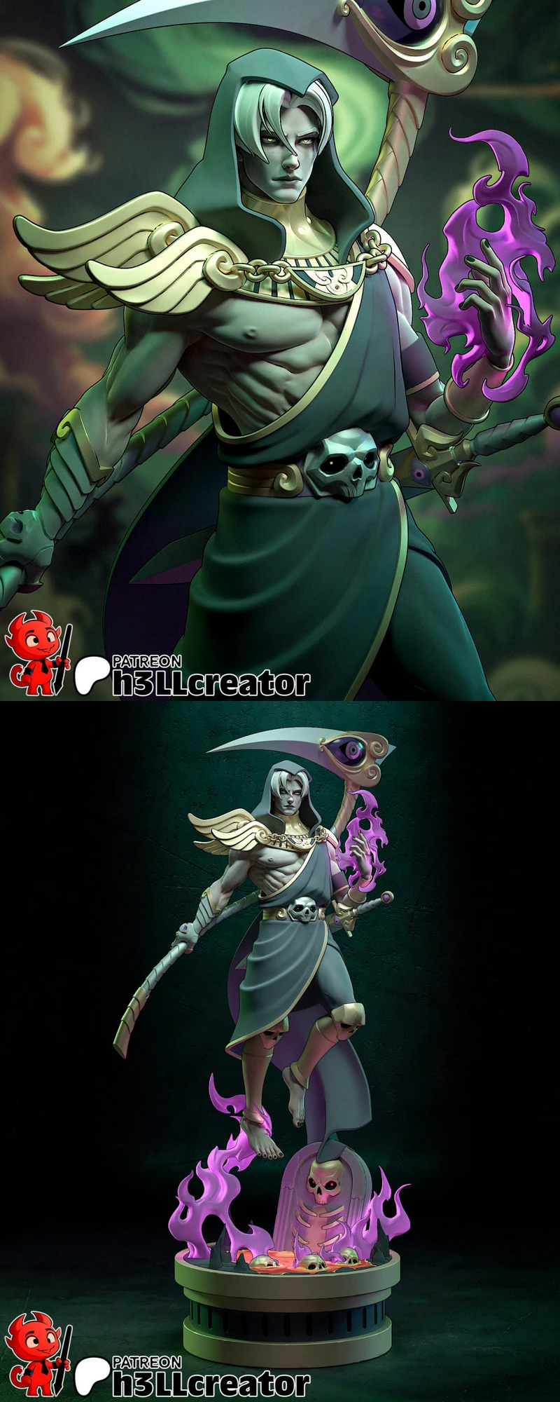 Thanatos STL model for 3D printing