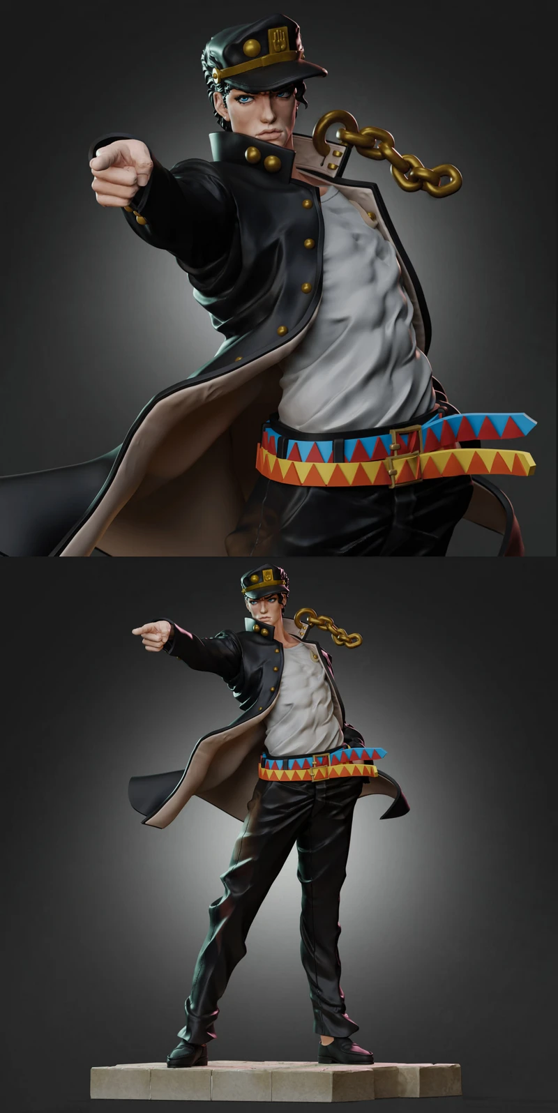 JoJo’s Bizarre Adventure – Jotaro Kujo STL model for 3D printing
