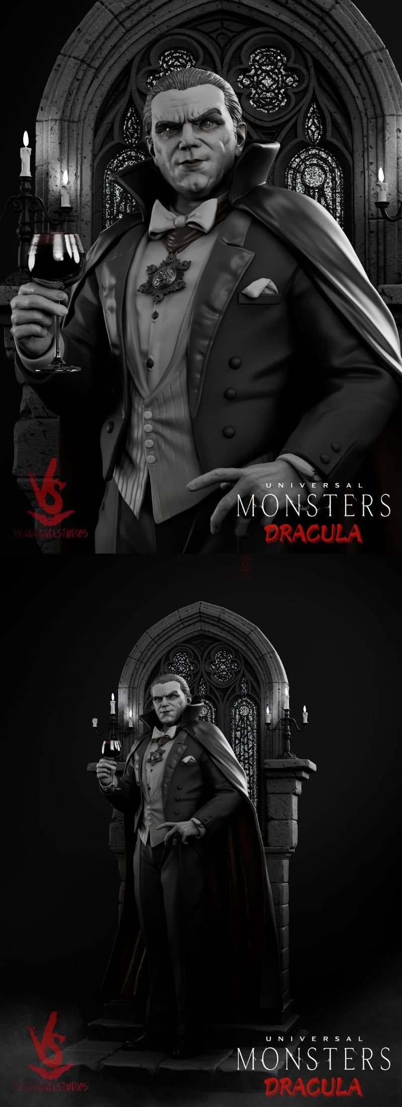 Dracula Monsters STL model for 3D printing