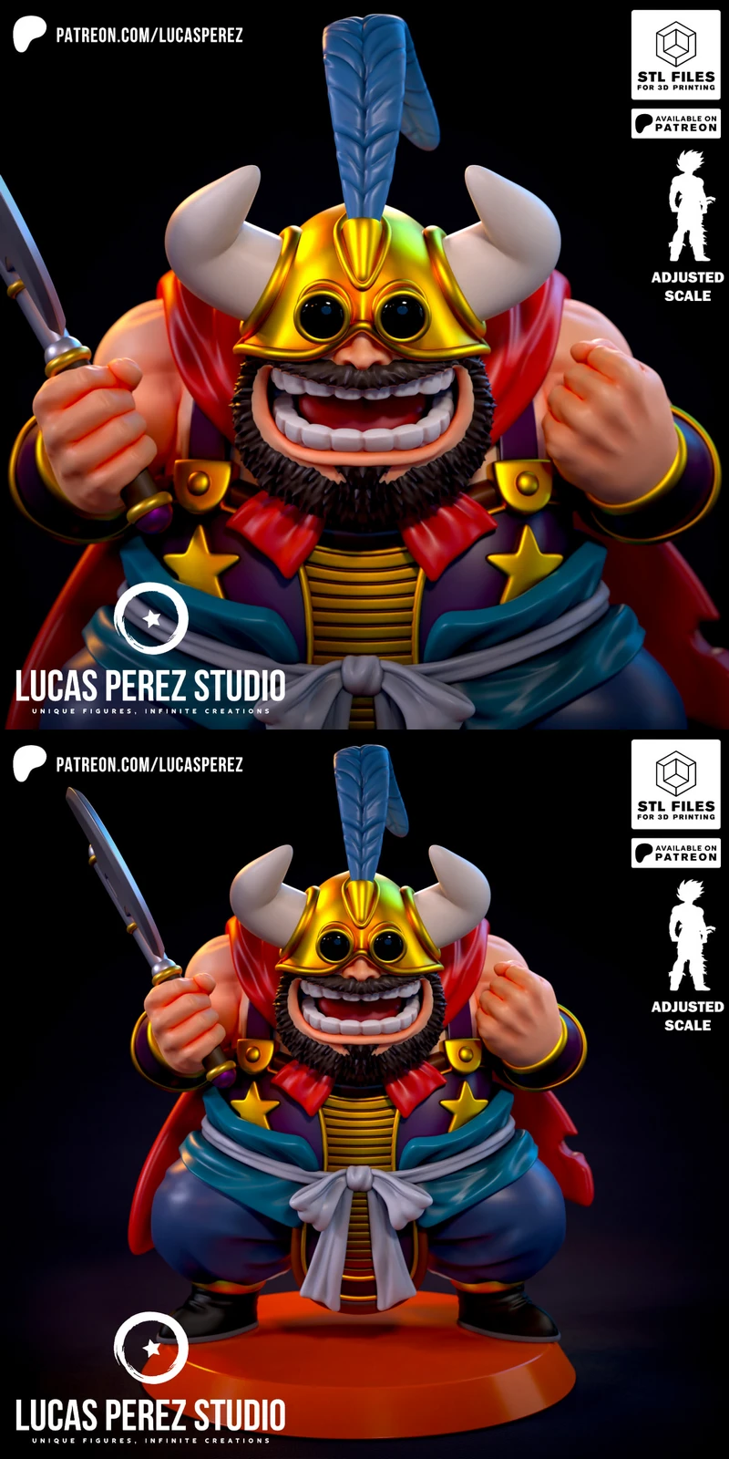 OX KING STL model for 3D printing