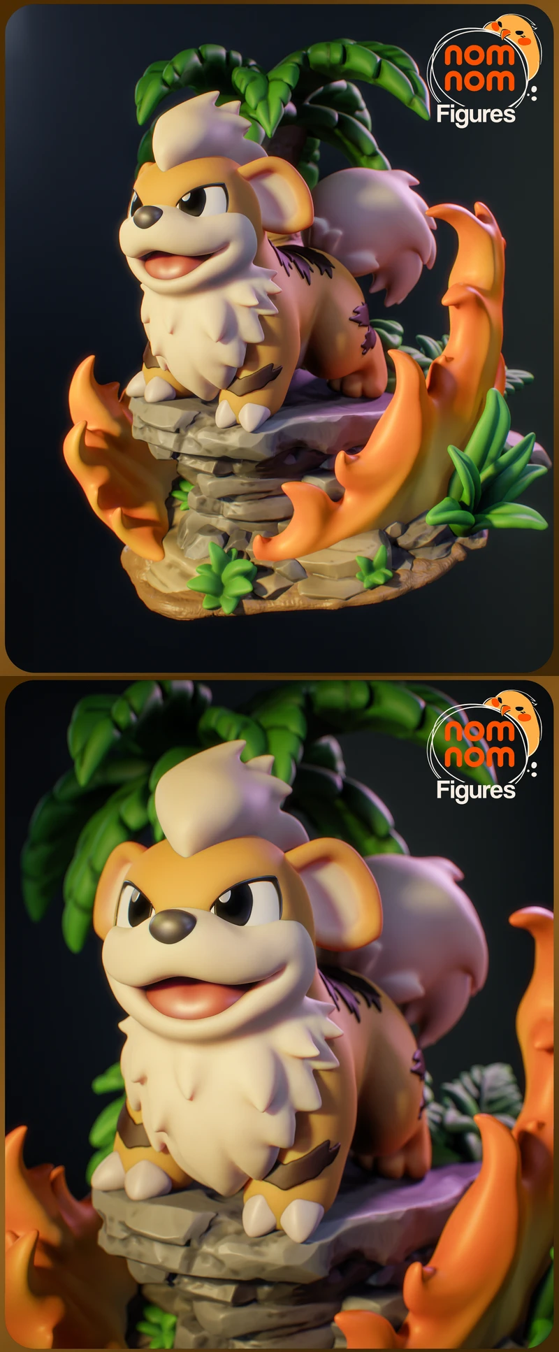 Chibi Growlithe – Pokemon STL model for 3D printing