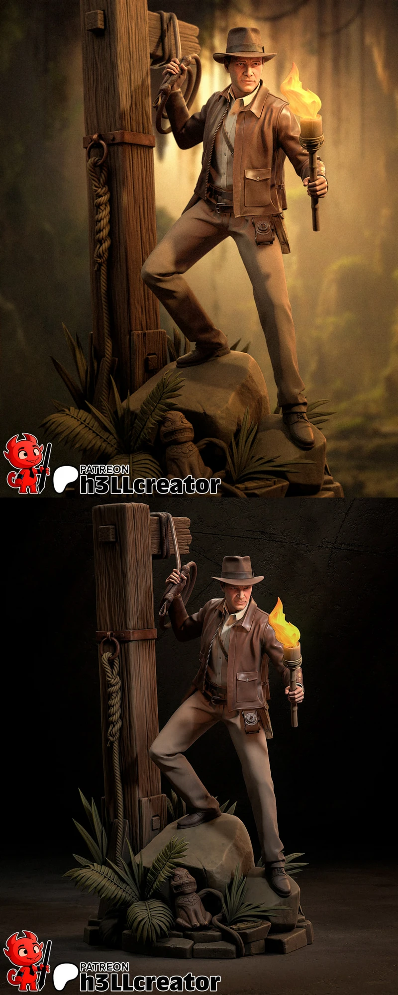 Indiana Jones STL model for 3D printing