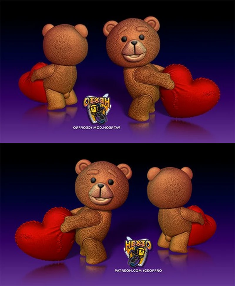 Ted Valentines STL model for 3D printing
