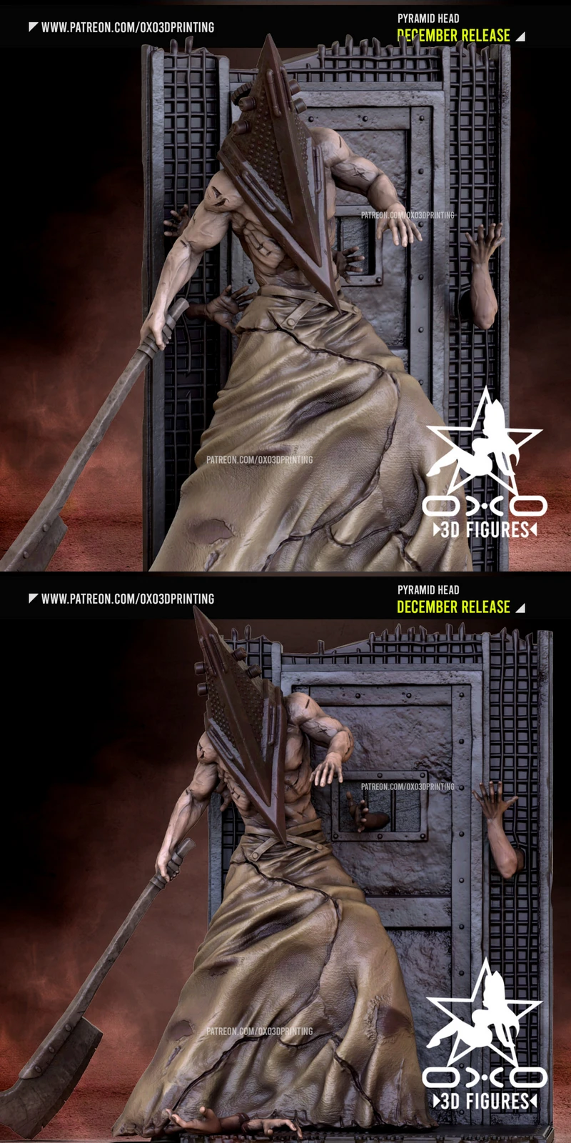 Pyramid Head STL model for 3D printing
