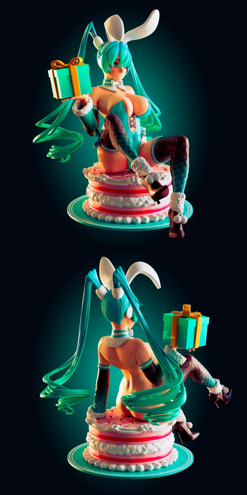 Hatsune Miku STL model for 3D printing