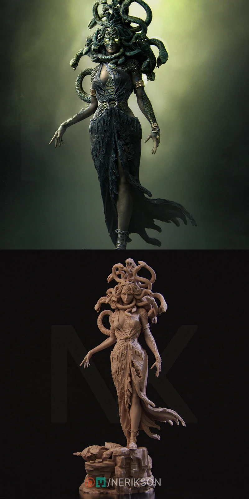 Medusa Standalone STL model for 3D printing