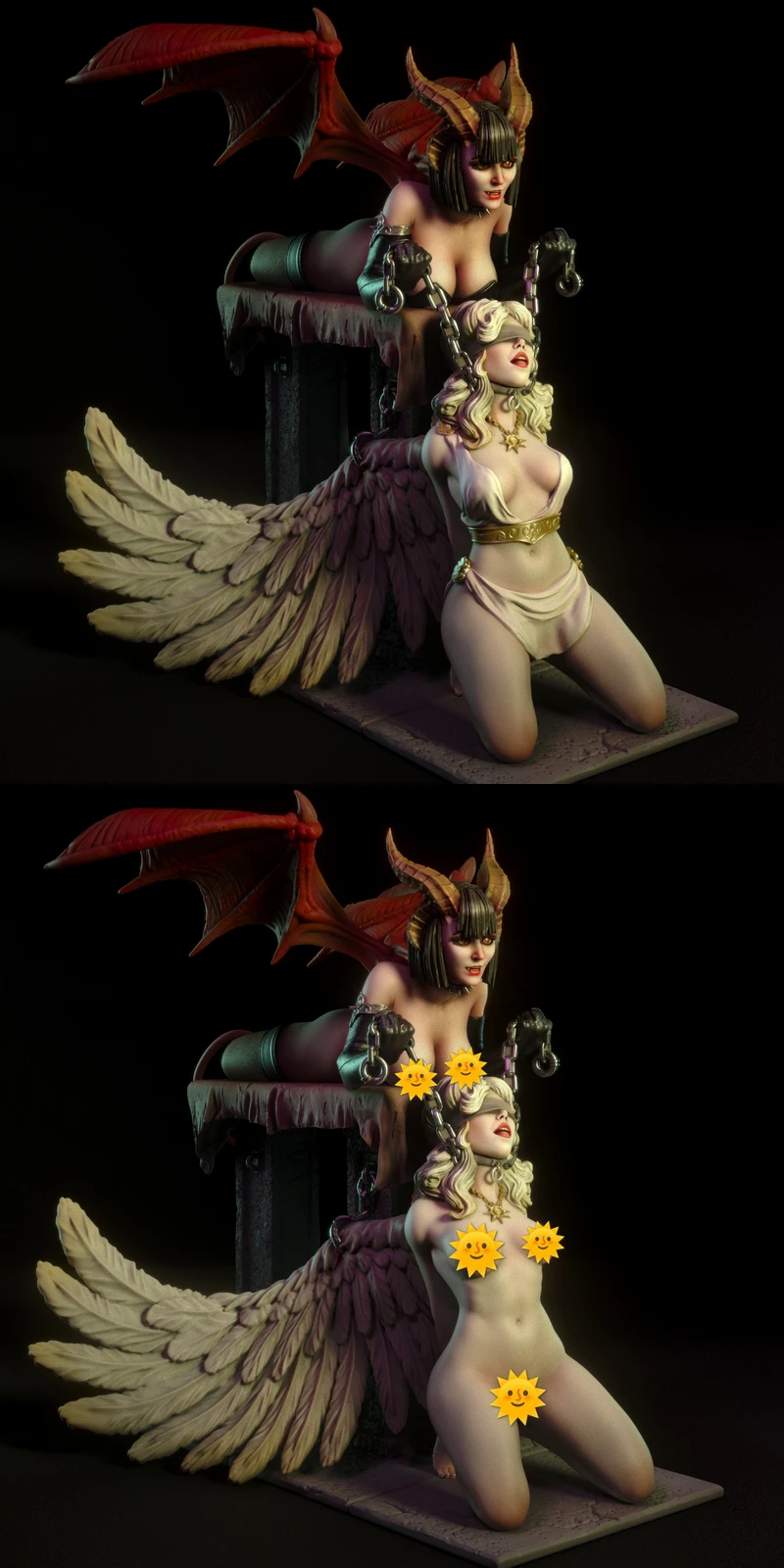 Demon Dominatrix STL model for 3D printing