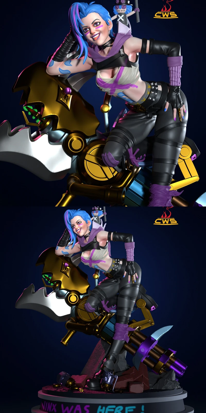 Arcane – Jinx STL model for 3D printing