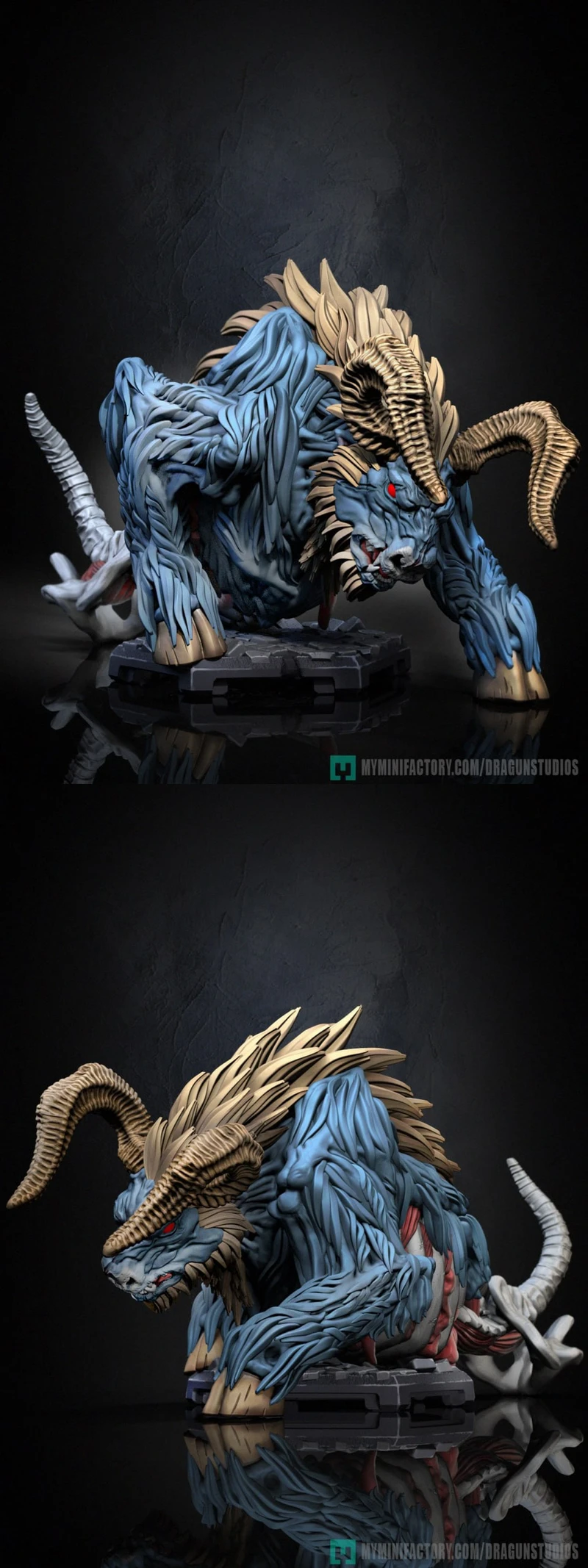 Dragun Studios Bullhemoth Boss STL model for 3D printing
