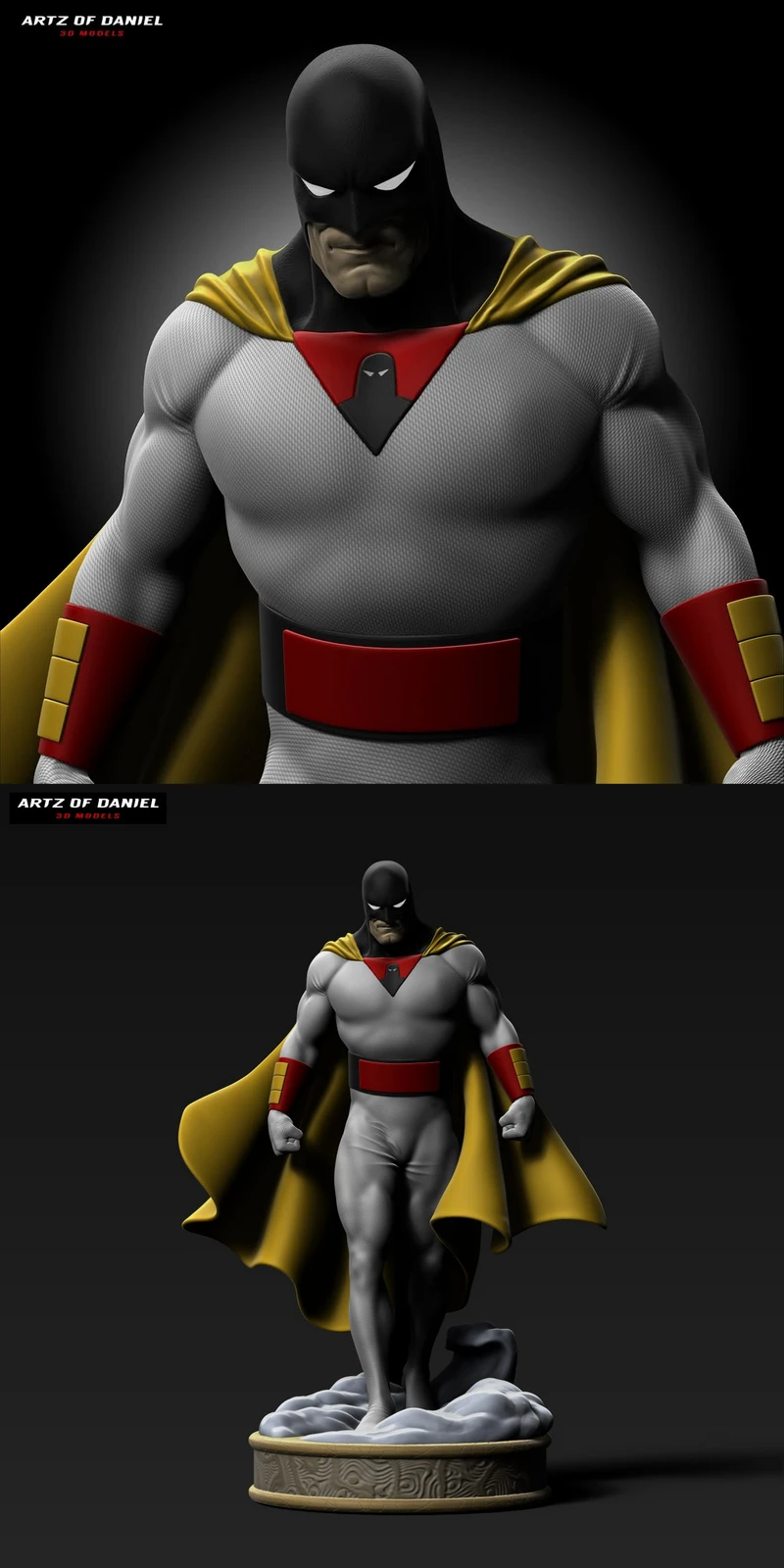 Space Ghost STL model for 3D printing