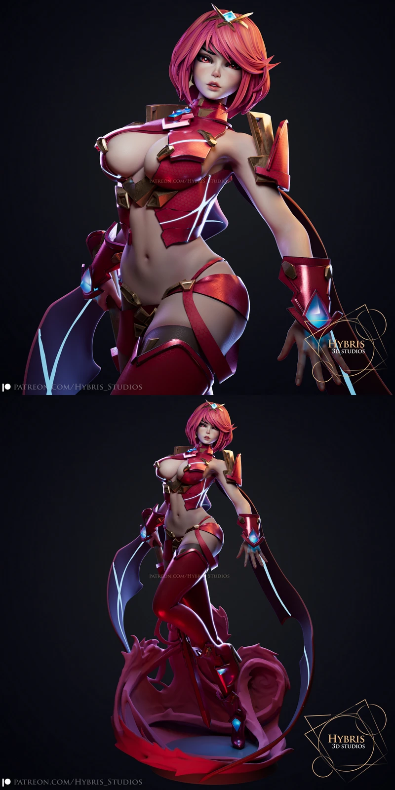 Xenoblade Chronicles – Pyra STL model for 3D printing