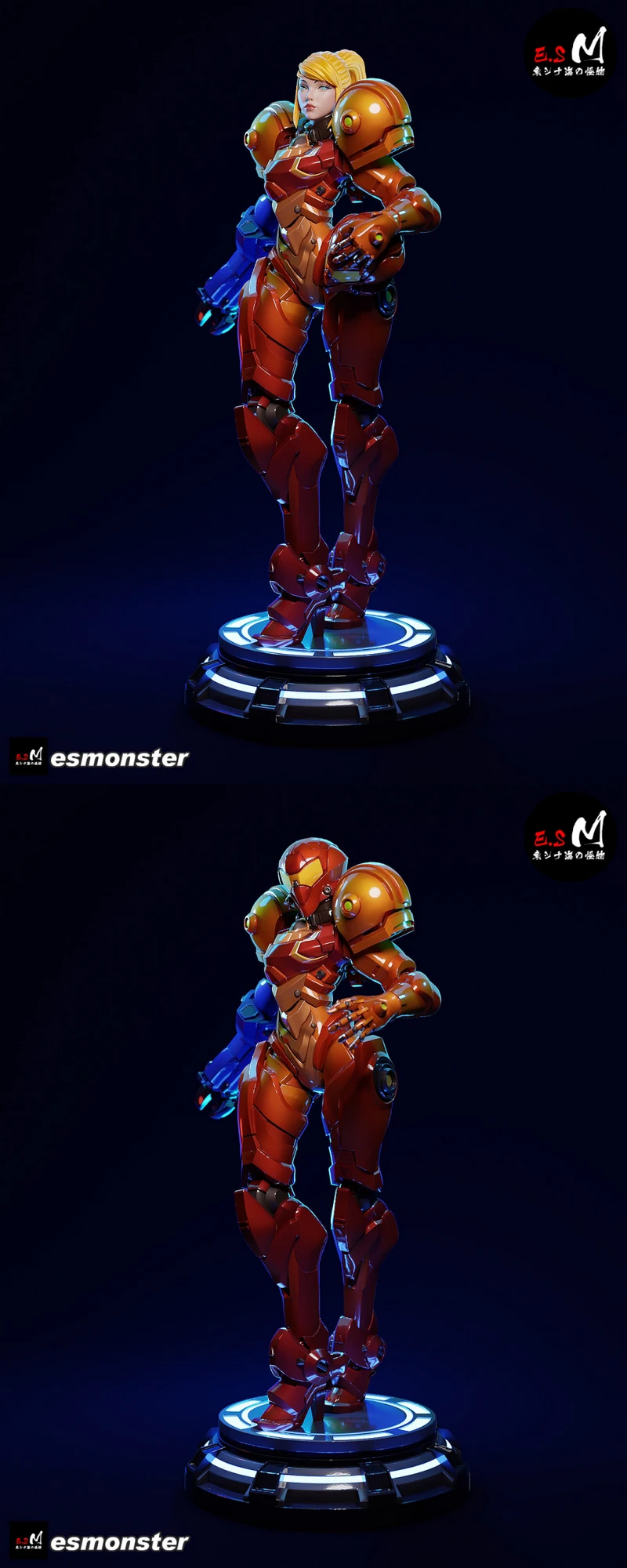 Space Bounty Hunter Girl – Sci-Fi Armor STL model for 3D printing