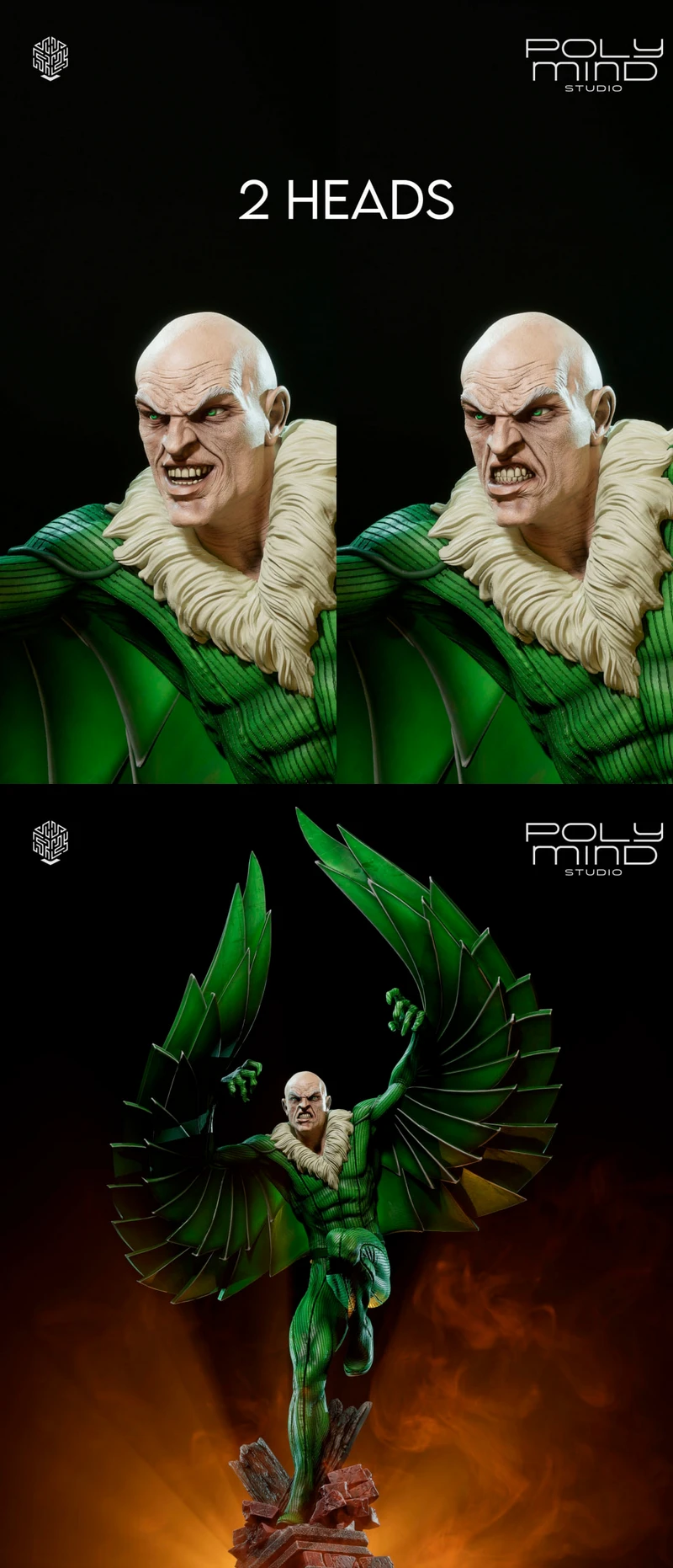 Vulture STL model for 3D printing