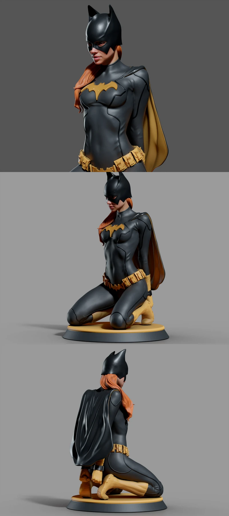 Bat Girl STL model for 3D printing