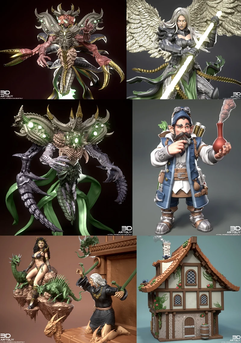 February 2025 – Fantasy Month STL model for 3D printing