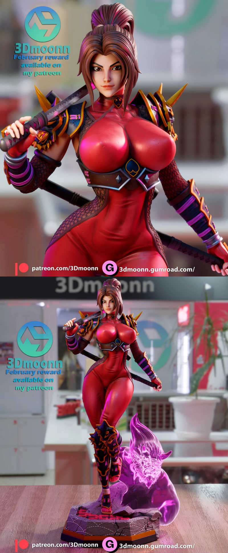 Soulcalibur – Taki STL model for 3D printing
