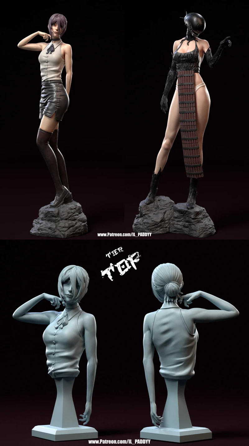 Chainsaw Man – Reze and Devil Bomb STL model for 3D printing