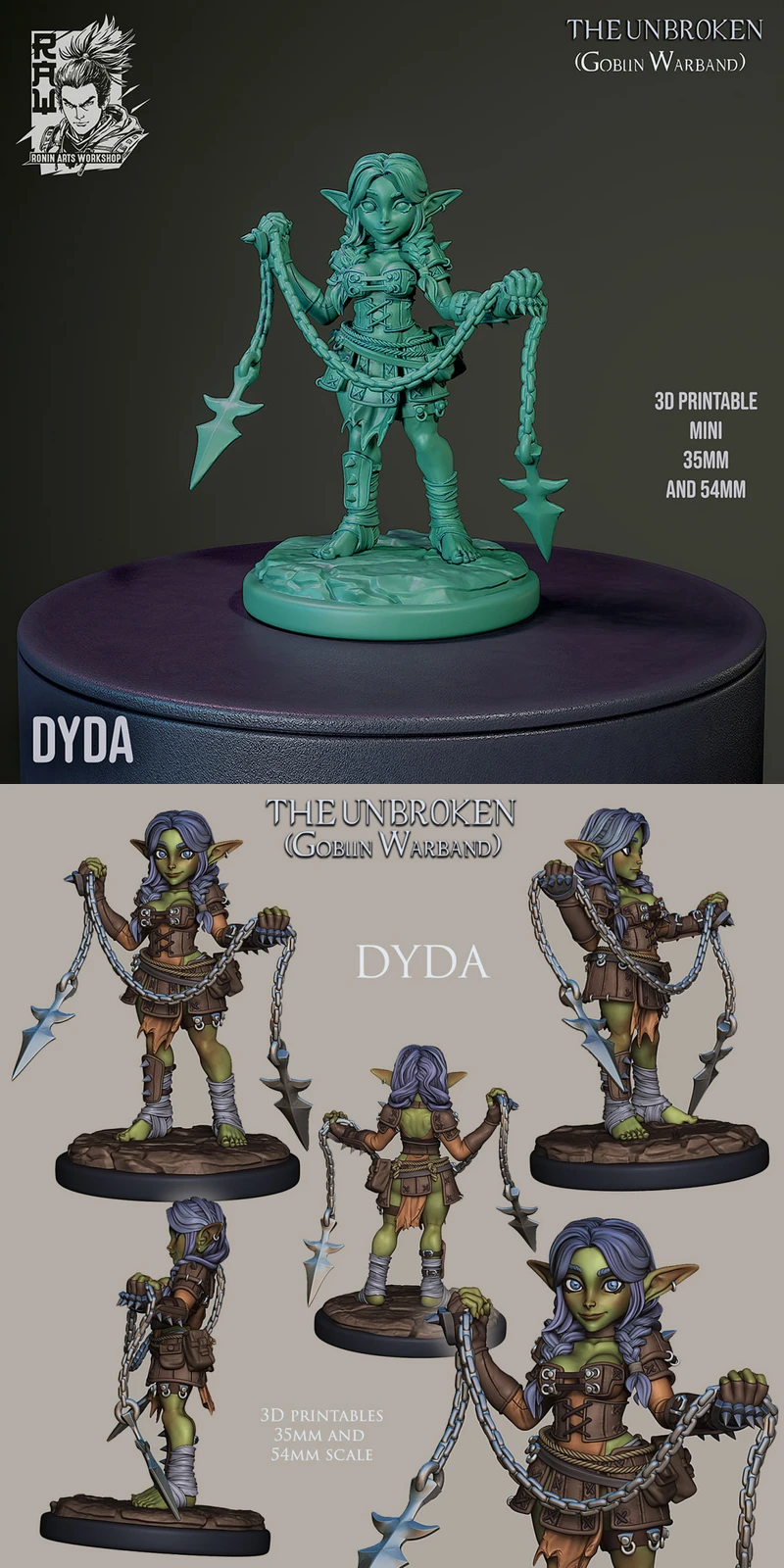Goblin Dyda STL model for 3D printing