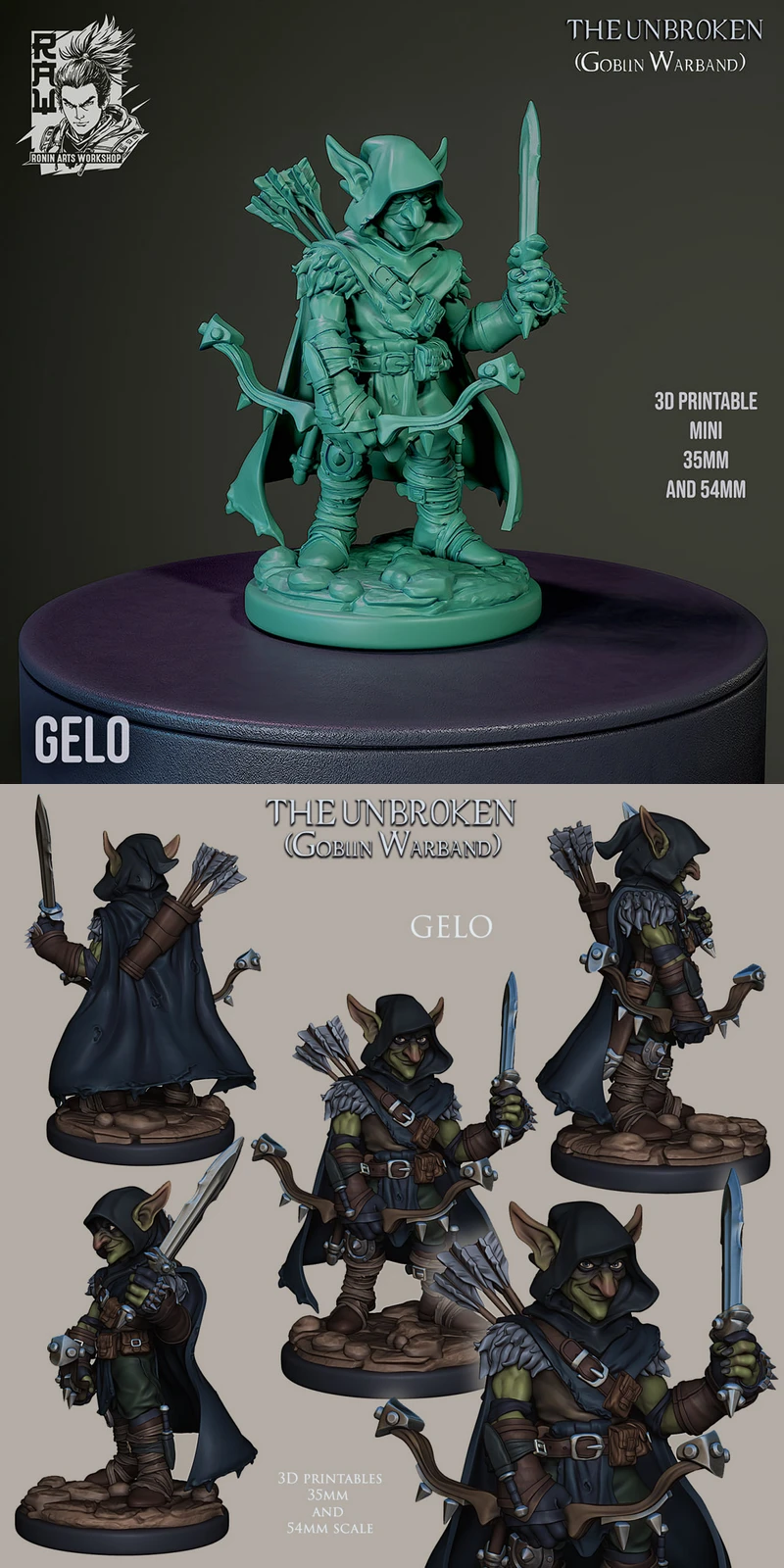 Goblin Gelo STL model for 3D printing