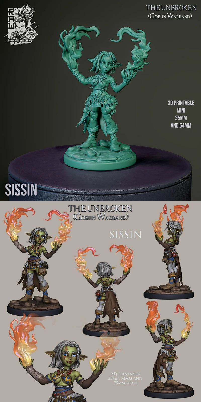 Goblin Sissin STL model for 3D printing