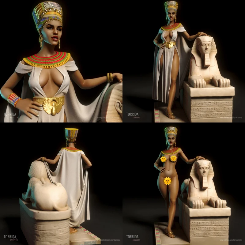 Nefertiti STL model for 3D printing