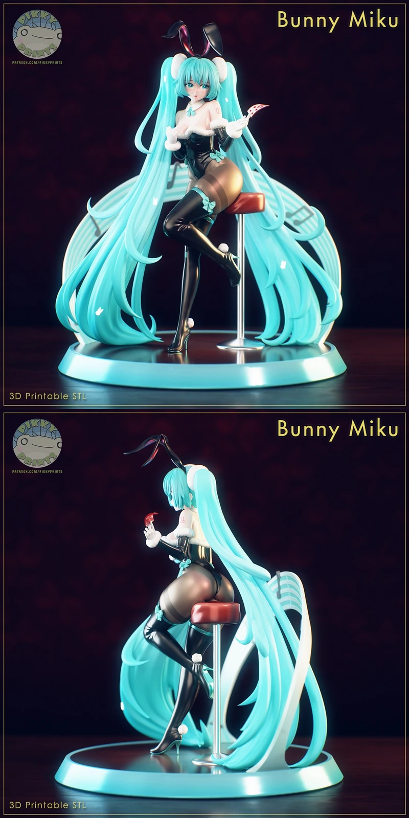 Vocaloid – Hatsune Miku STL model for 3D printing