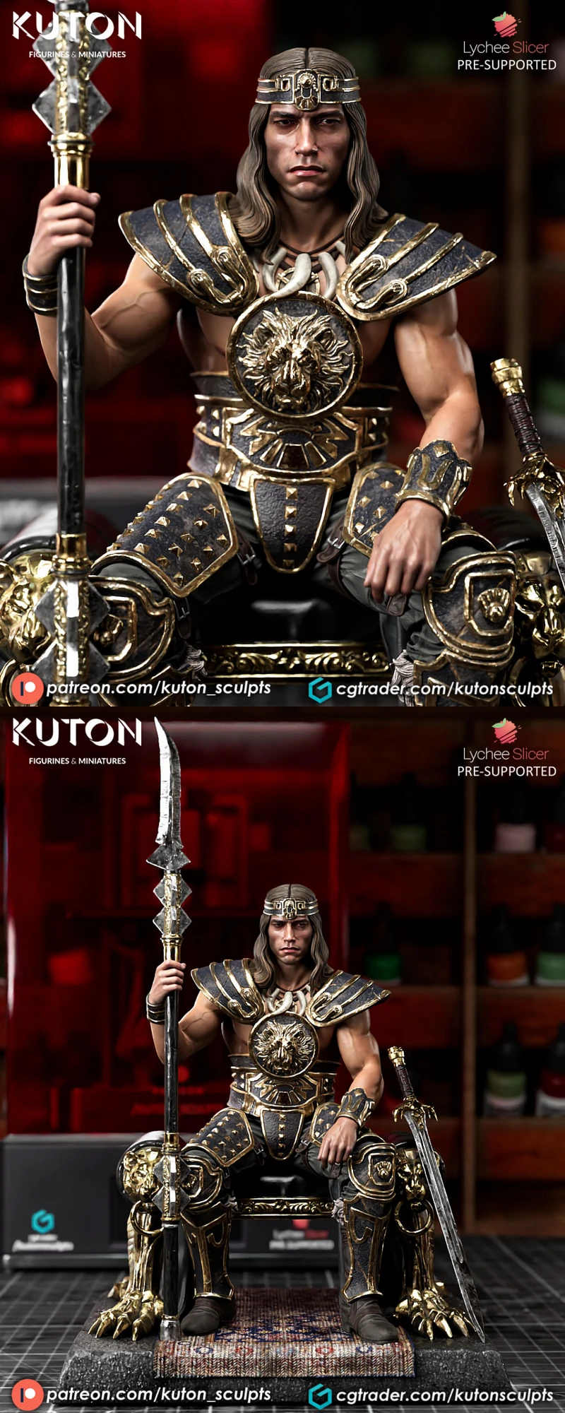 Conan STL model for 3D printing