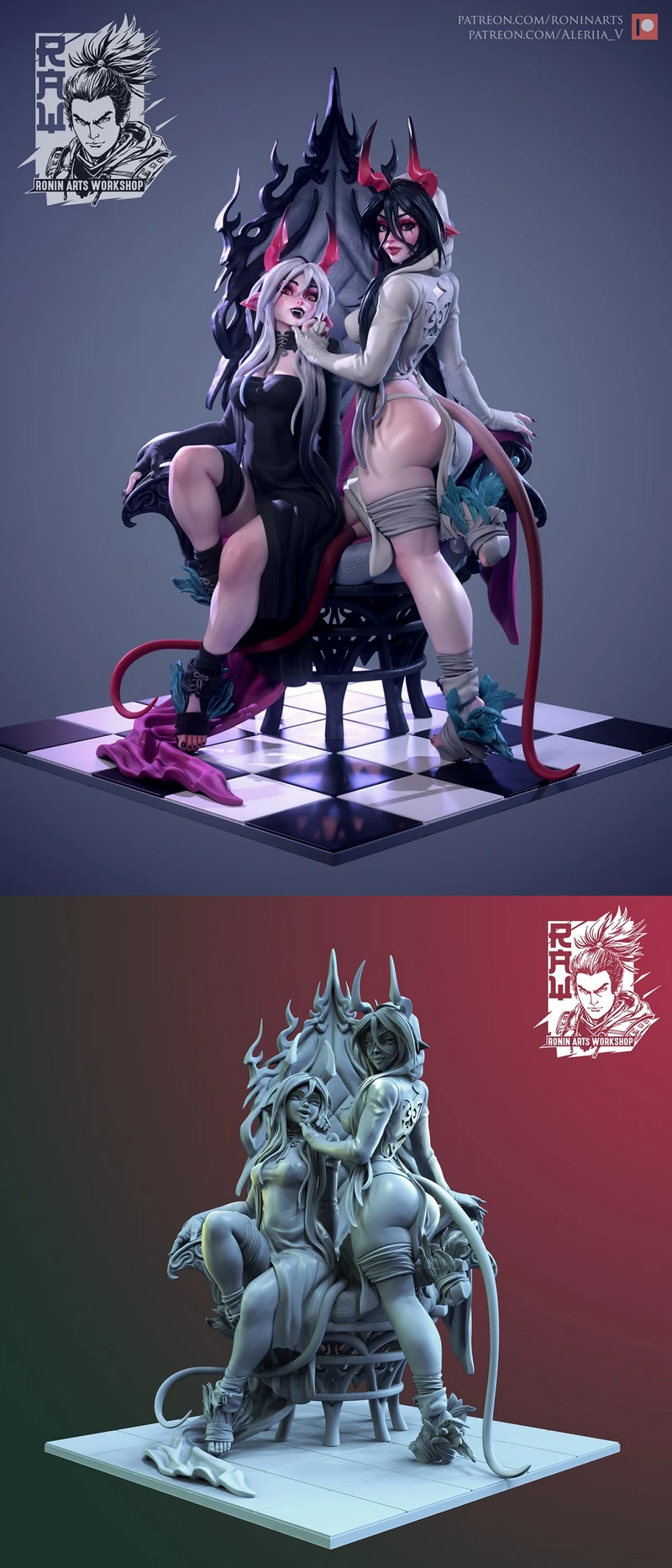 Saya and Tina STL model for 3D printing