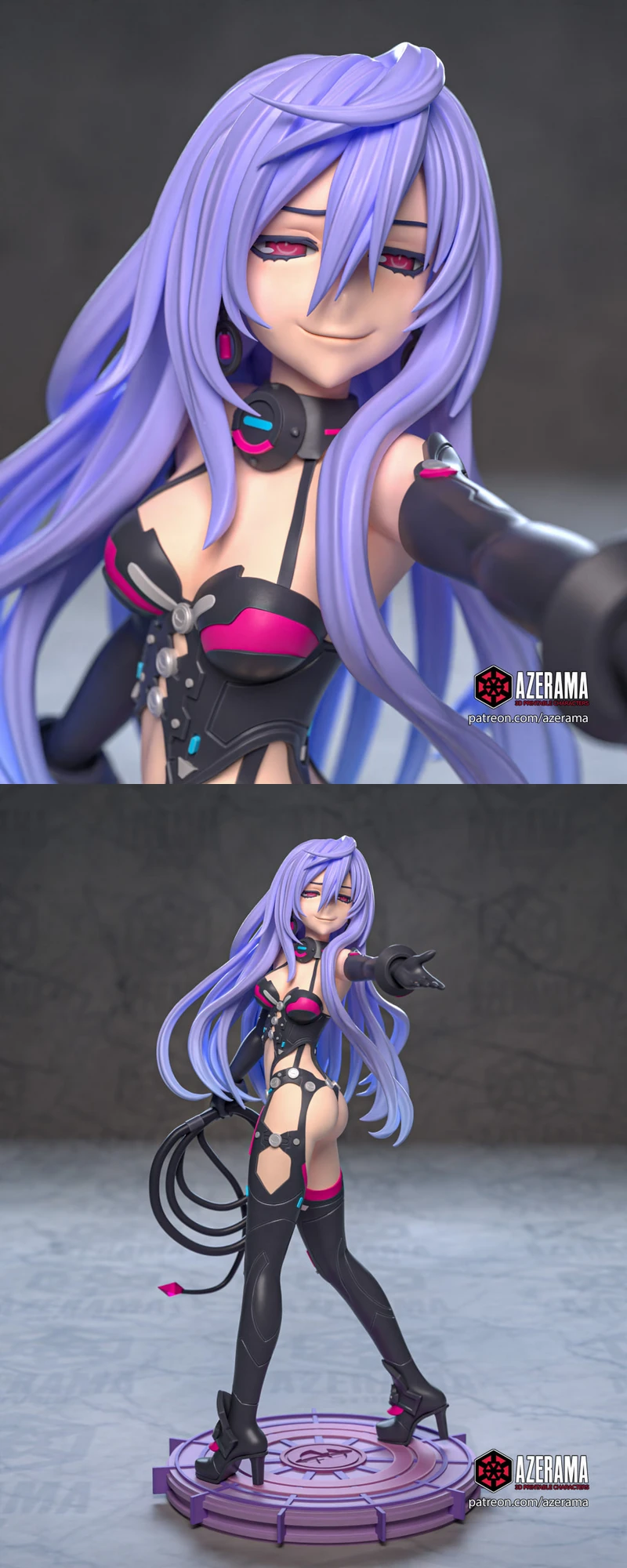 Hyperdimension Neptunia – Iris Heart STL model for 3D printing
