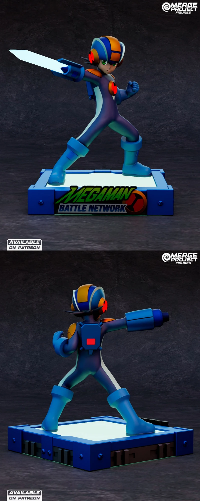 Mega Man EXE STL model for 3D printing