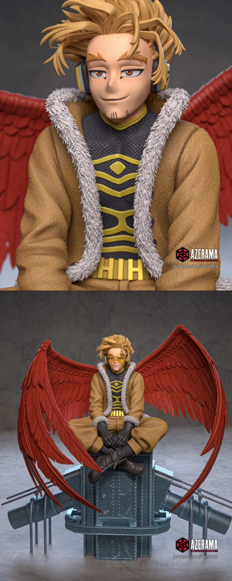 Wing Hero Hawks STL model for 3D printing