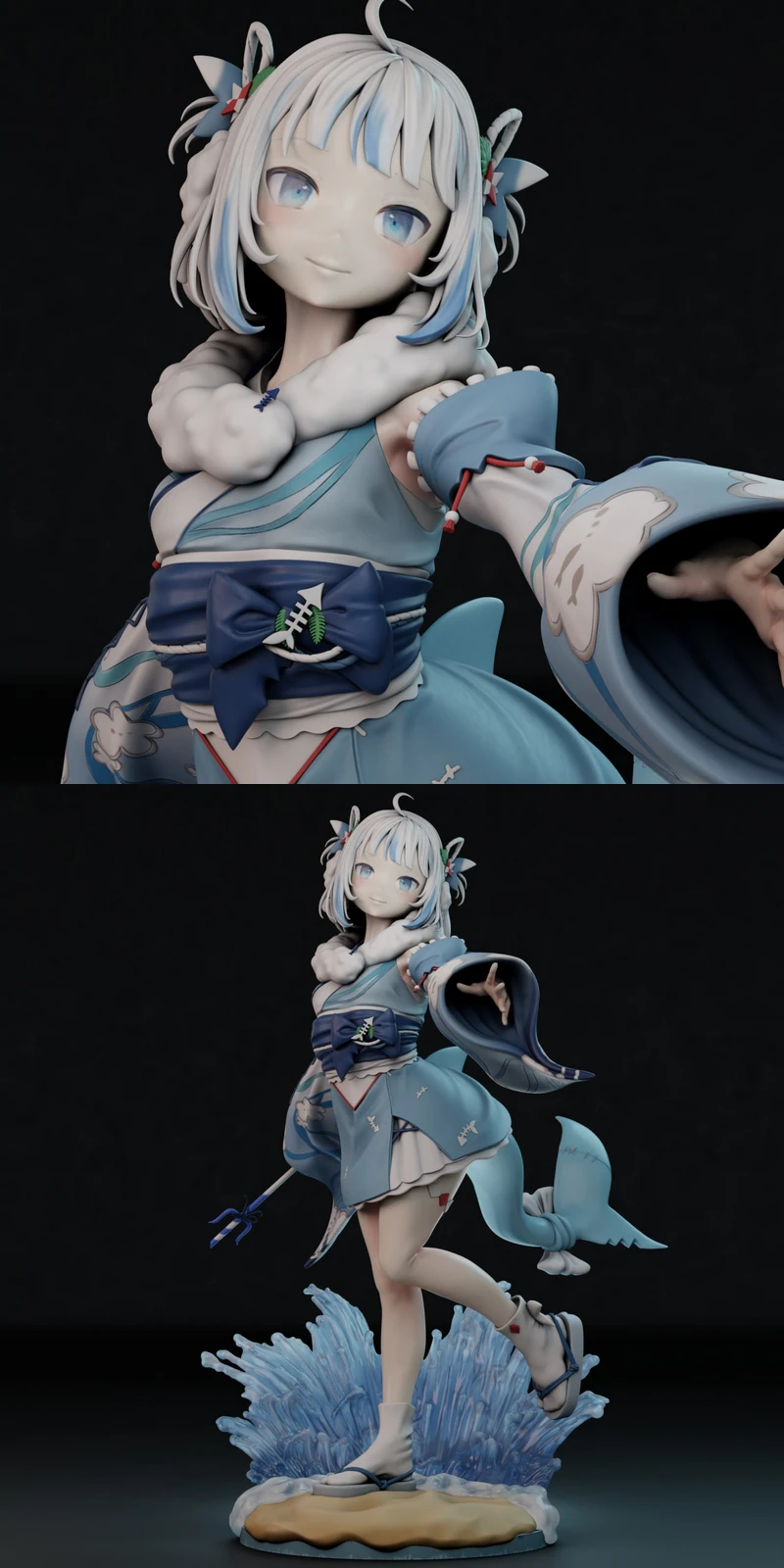 Hololive – Gawr Gura STL model for 3D printing