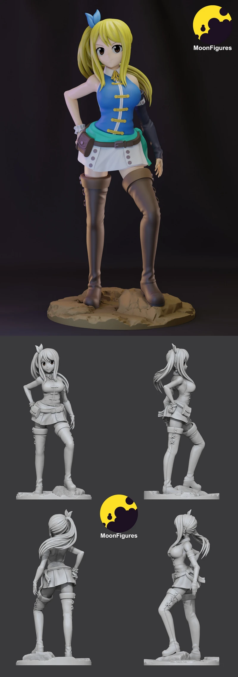 Fairy Tail – Lucy Heartfilia STL model for 3D printing
