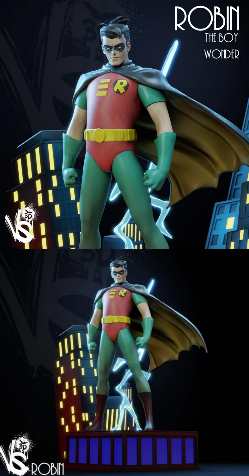 Robin STL model for 3D printing