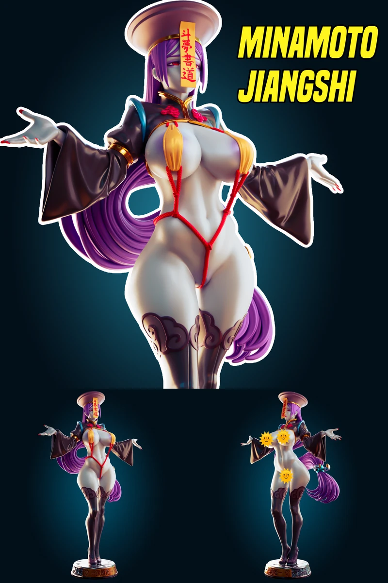 Minamoto no Raikou Jiangshi Zombie mommy STL model for 3D printing