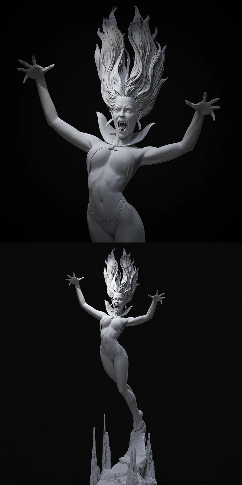 Vampirella STL model for 3D printing