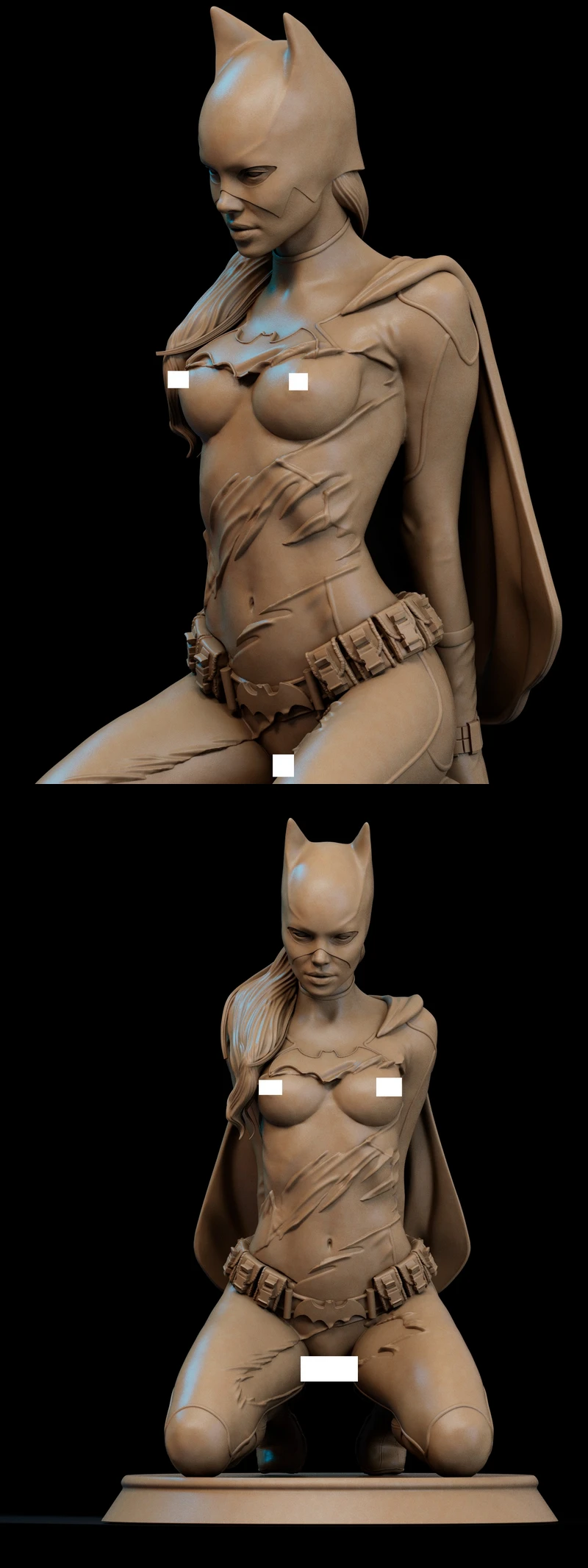 Bat Girl STL model for 3D printing