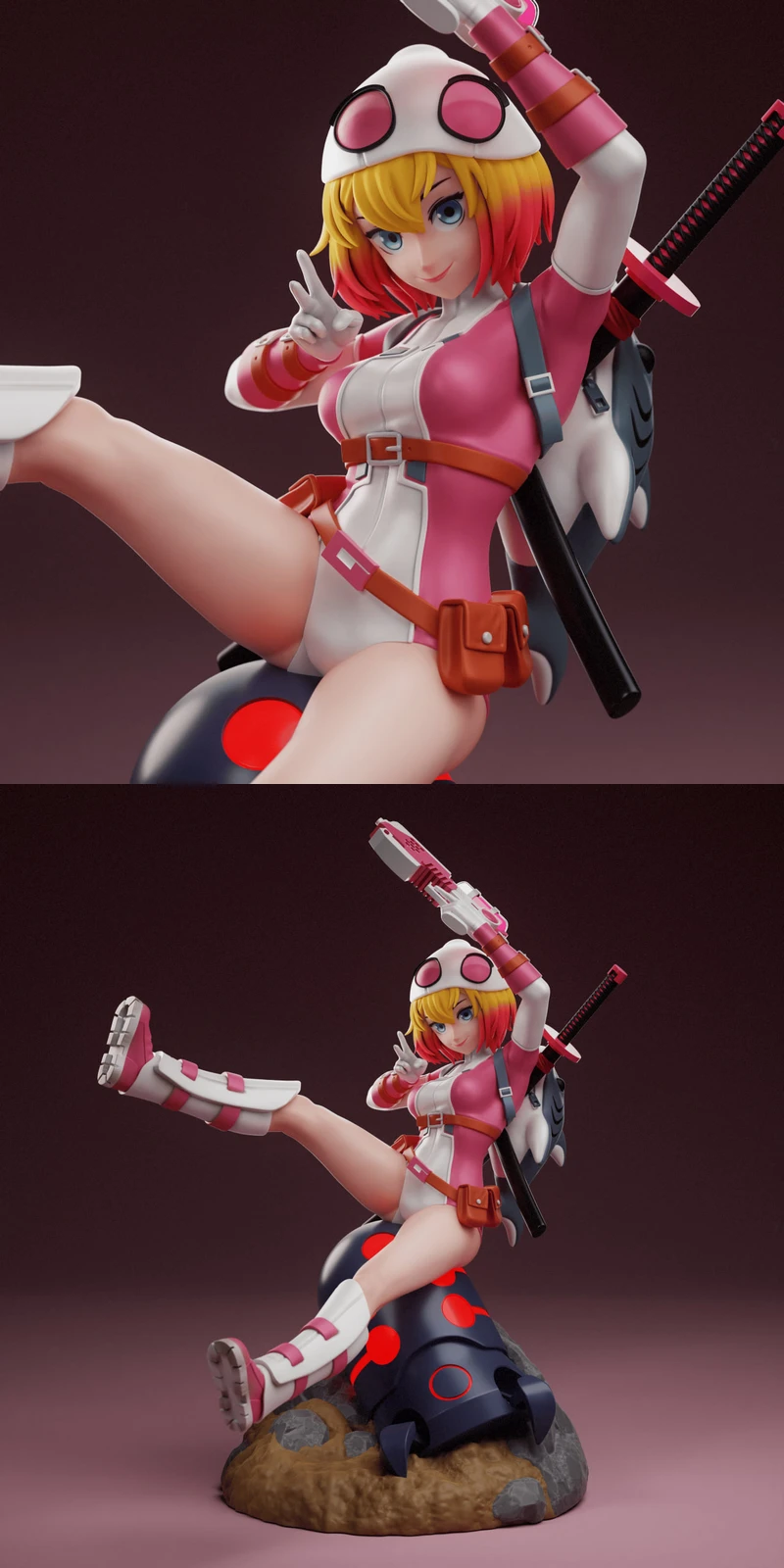 Marvel – Gwenpool STL model for 3D printing