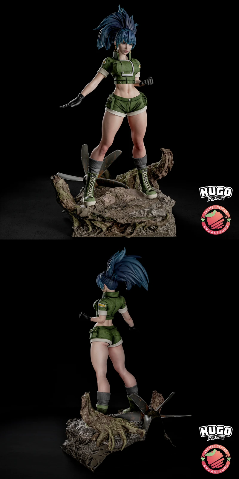 The King of Fighters – Leona Heidern STL model for 3D printing