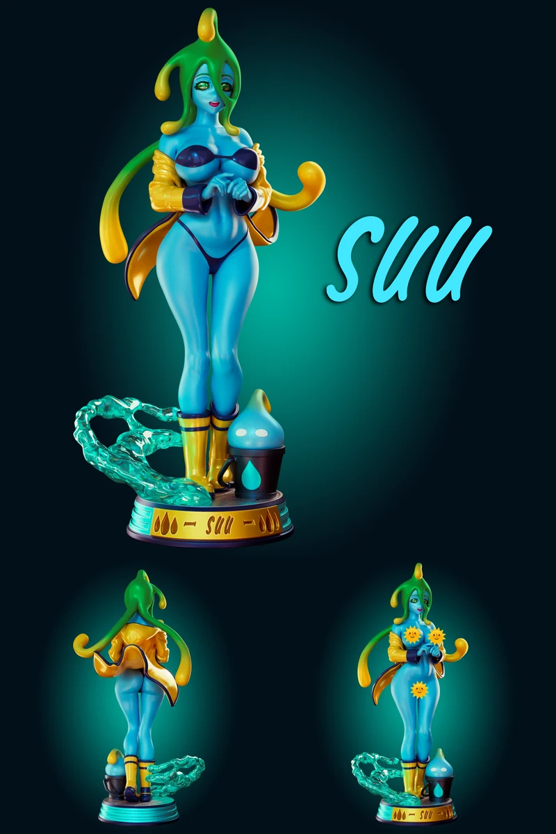 SUU MONSTER MUSUME SLIME GIRL STL model for 3D printing