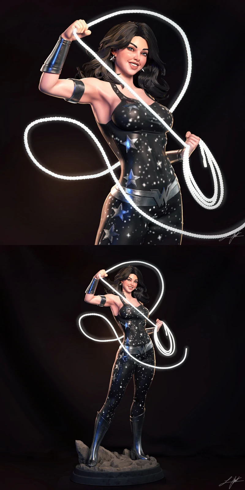 Donna Troy STL model for 3D printing