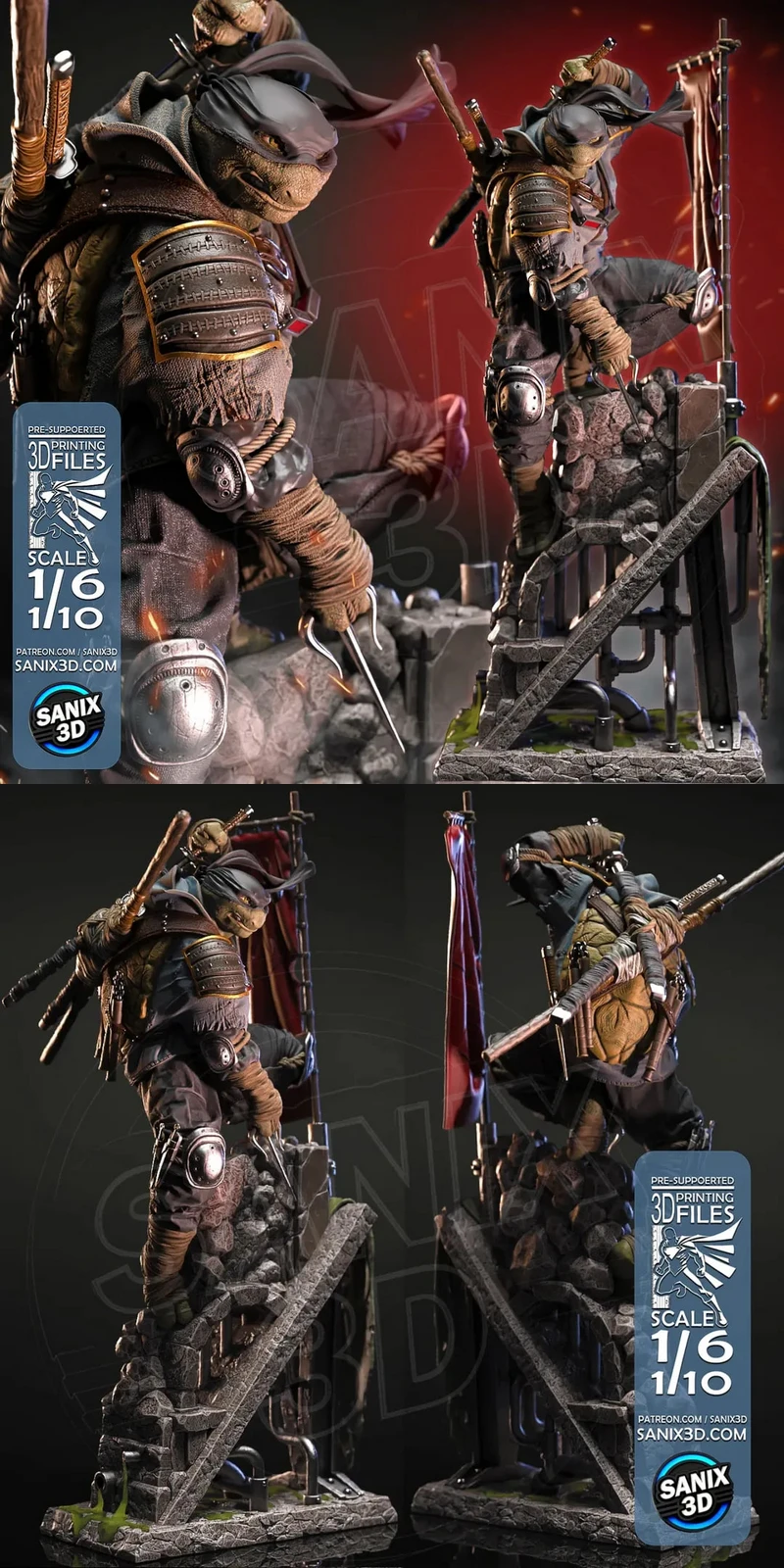 The Last Ronin (TMNT) STL model for 3D printing