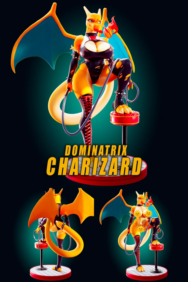 Charizard Dominatrix Pokemon STL model for 3D printing