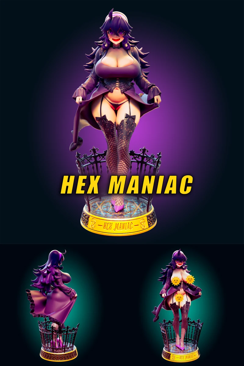 Hex Maniac Pokemon Trainer STL model for 3D printing