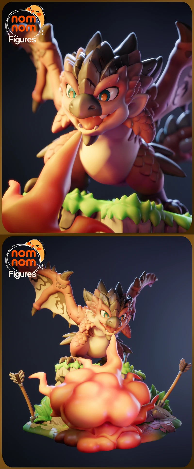 Chibi Rathalos – Monster Hunter World STL model for 3D printing