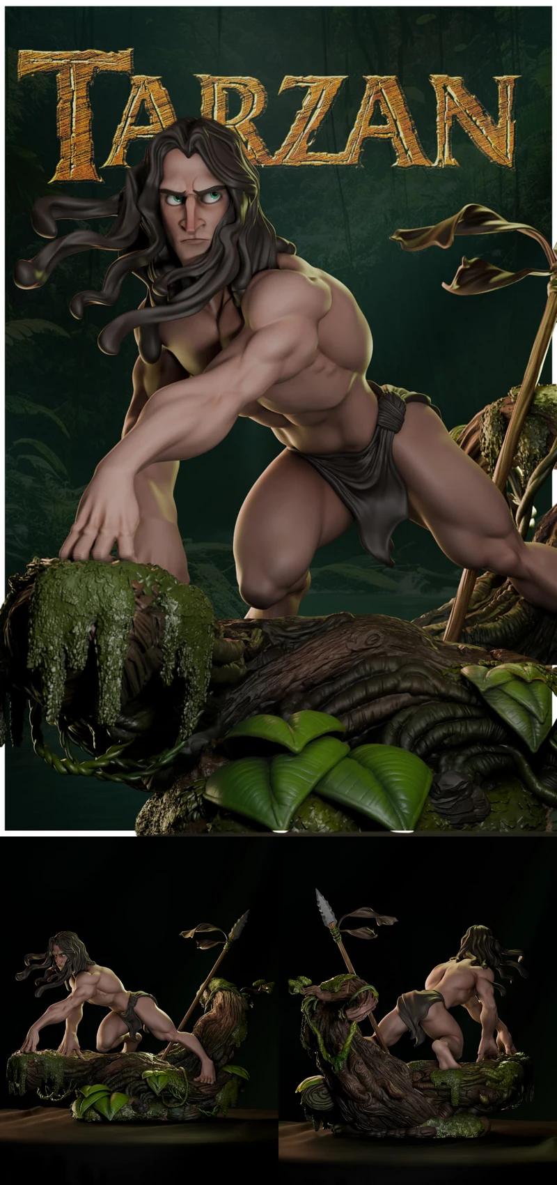 Tarzan STL model for 3D printing