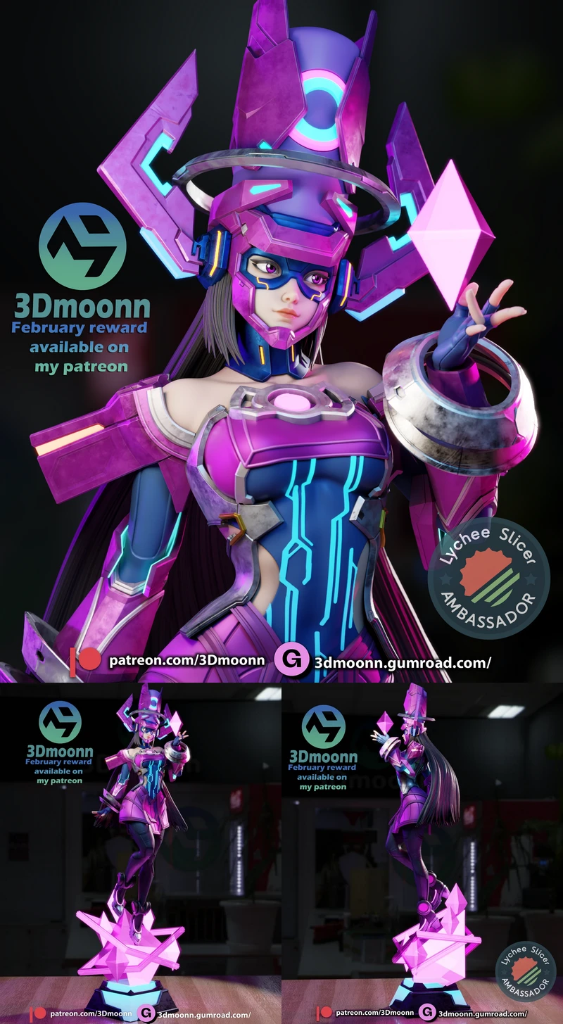 Galacta – marvel rivals STL model for 3D printing